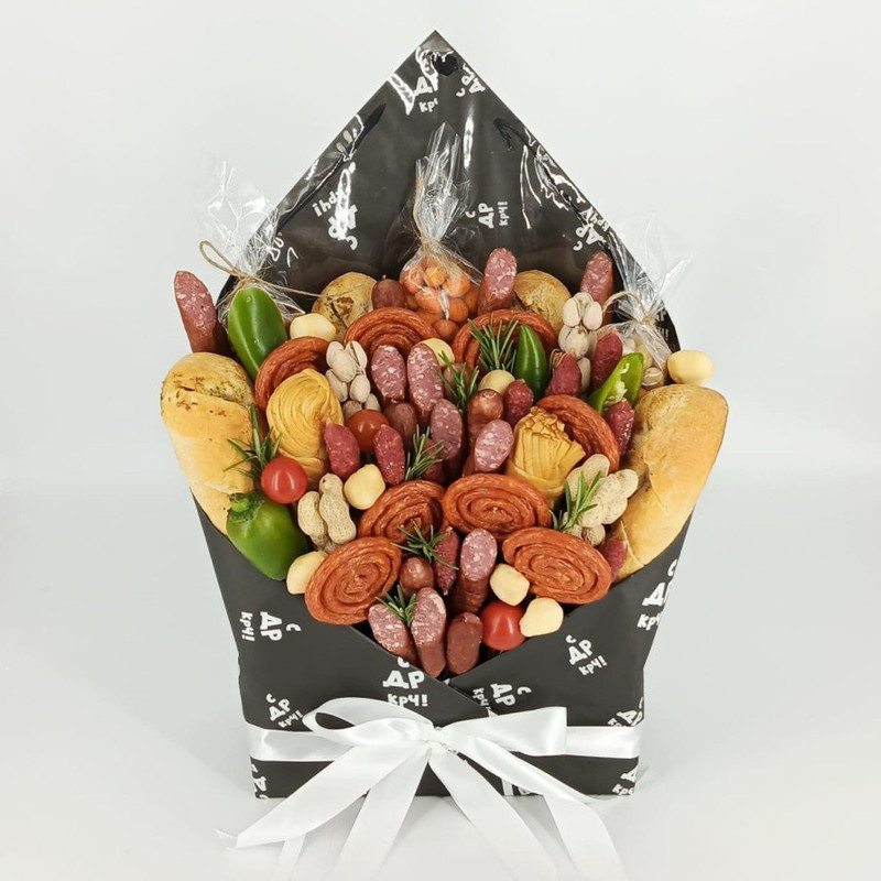 Men's bouquet of sausage and cheese, standart