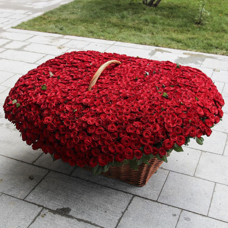 1001 красная роза, артикул: 333006479, с доставкой в город Москва (внутри  МКАД)