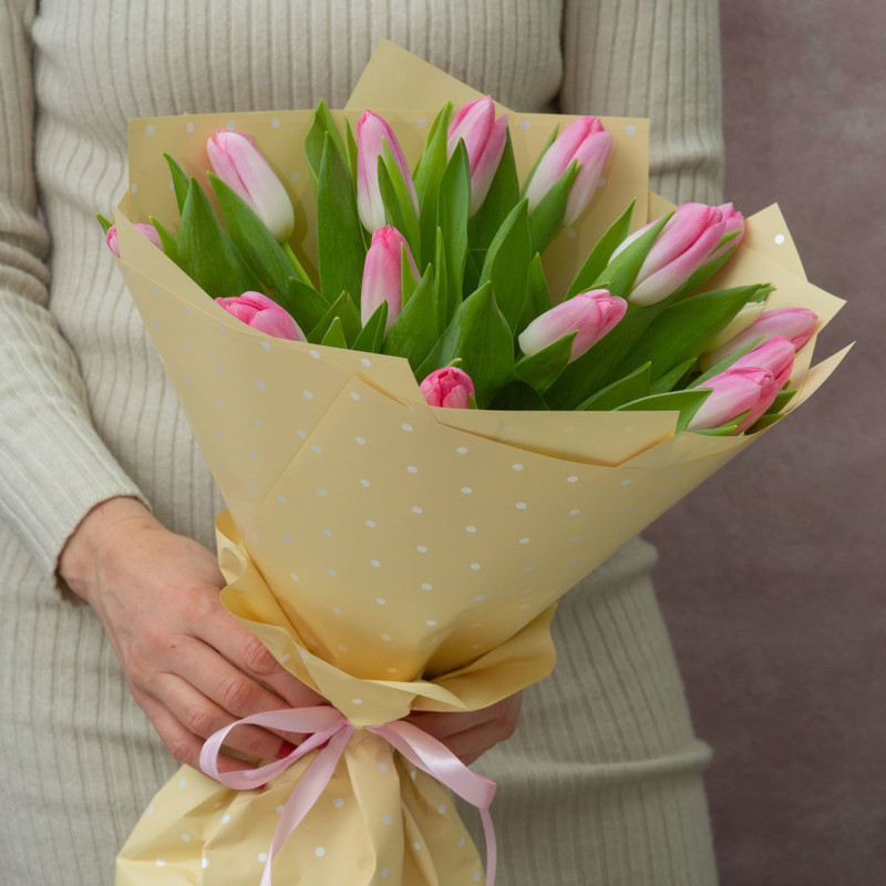 Pink tulips (15), standart