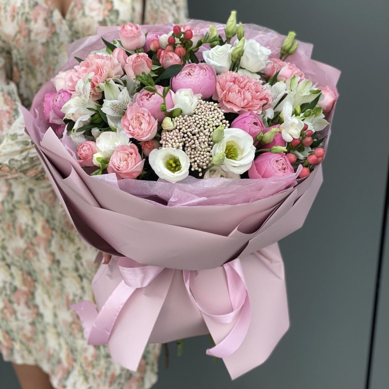 "Expensive!" Bouquet of peony roses, standart