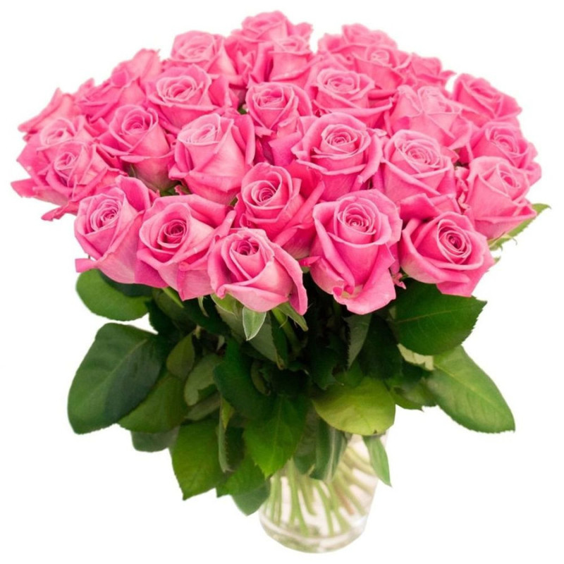 Bouquet of 35 pink roses, standart