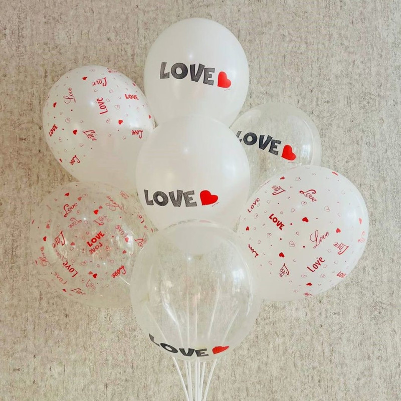 Воздушные шары Love на 14 февраля, стандартный