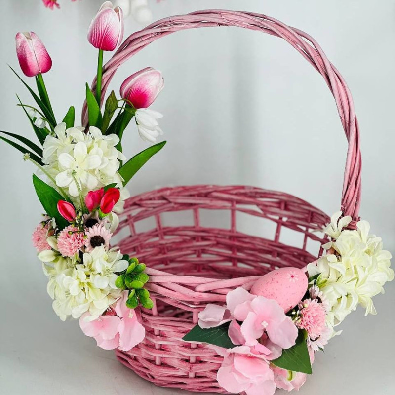 Easter gift basket for Easter cake and eggs, standart