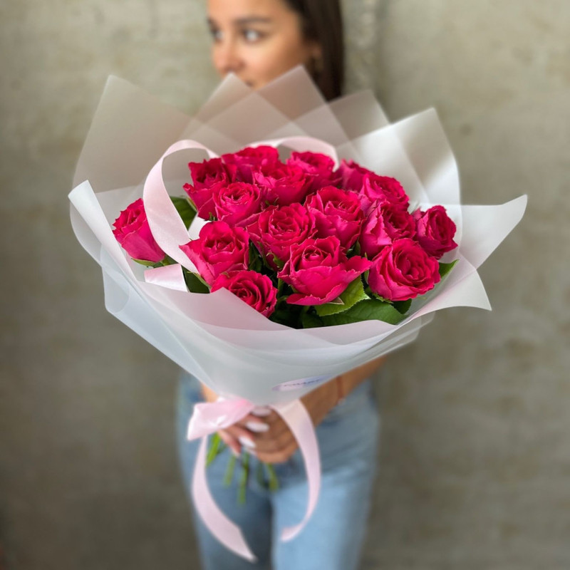 Bouquet “Crimson” of roses, standart