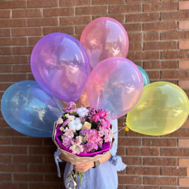 Bouquet Will be bright + balls Crystal
