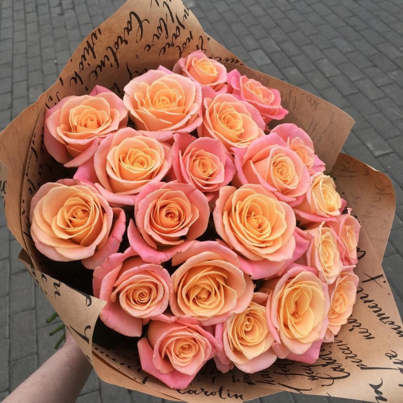 bouquet of 25 roses miss piggy, standart