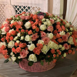 Basket of 201 roses