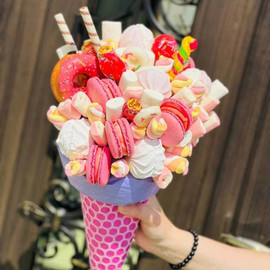 A bouquet of sweets for a girl