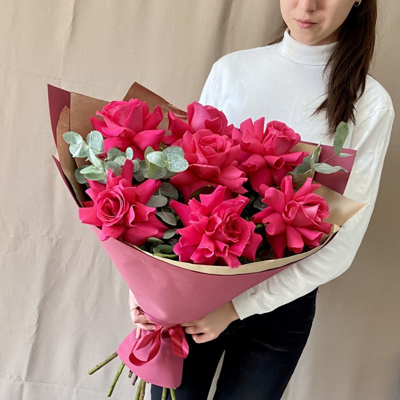 Bouquet of 7 French roses, standart