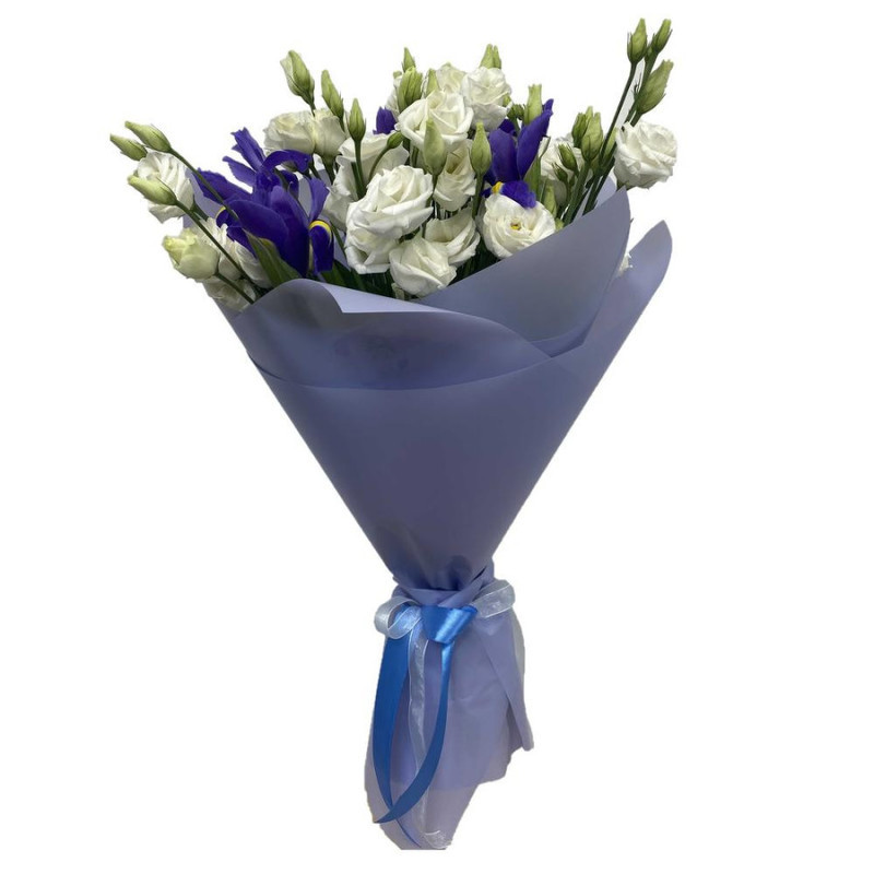Bouquet of irises and lisianthus, standart