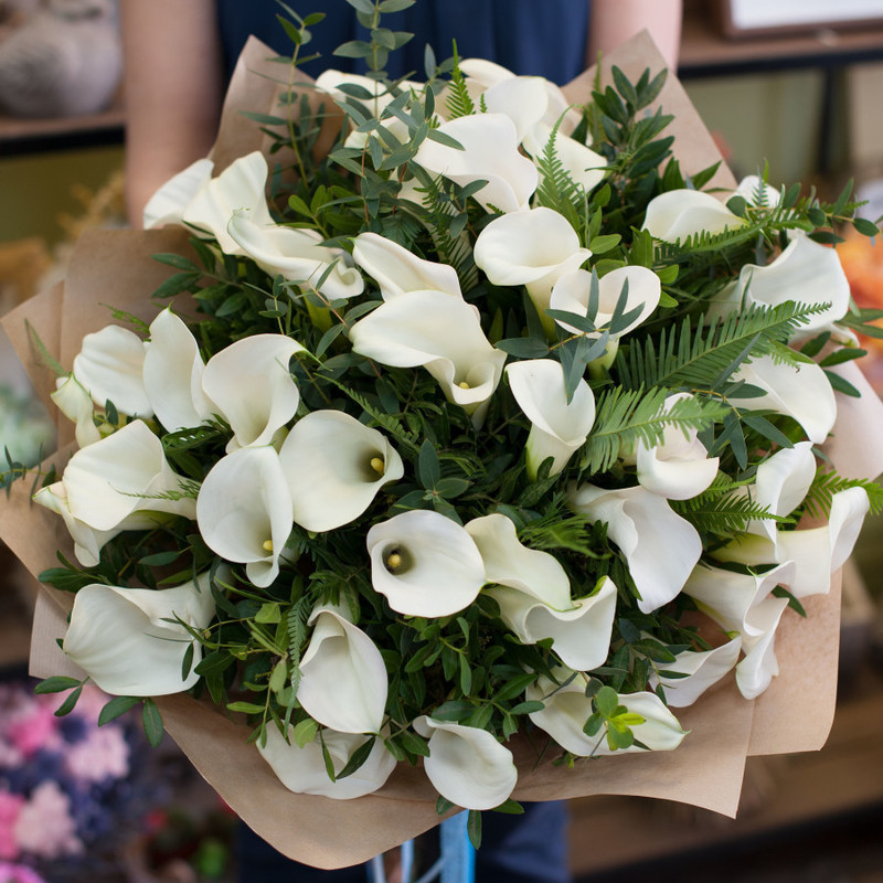 Bouquet of flowers "Favorite callas", standart