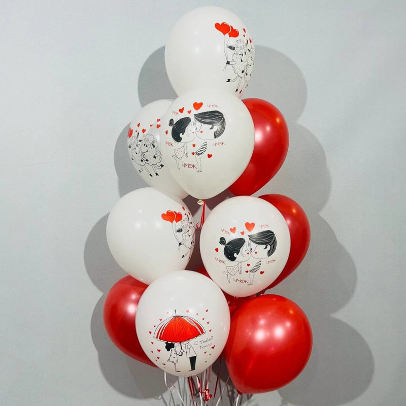Воздушные шары "Любовь" на 14 февраля, стандартный
