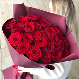 25 roses 80 cm bouquet