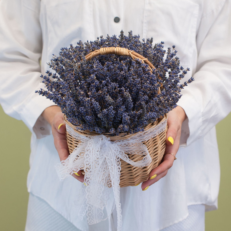 Basket with lavender "Lavaflower", standart