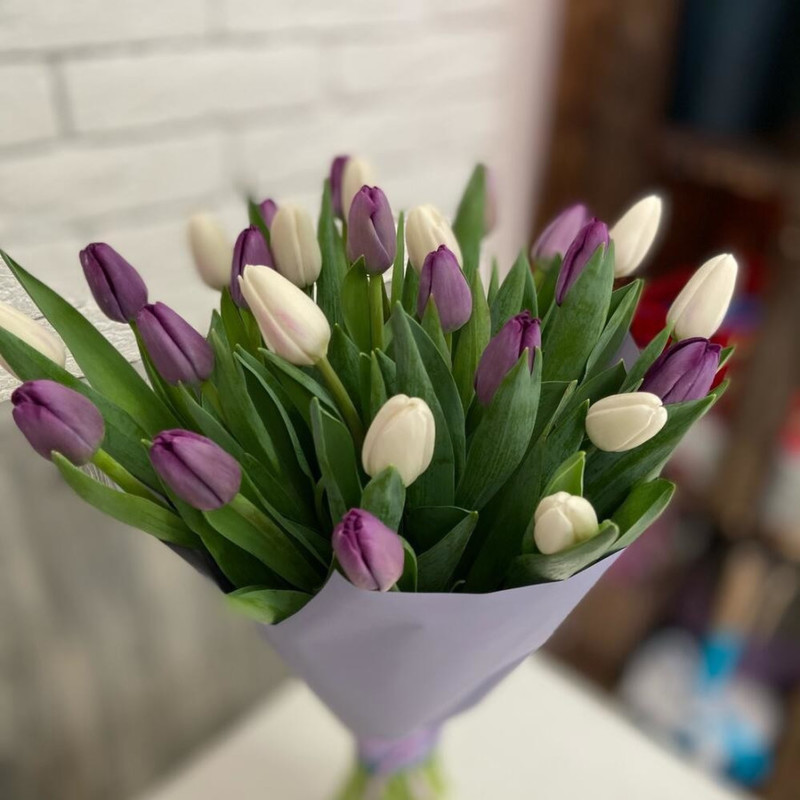 Bouquet of 17 tulips, standart