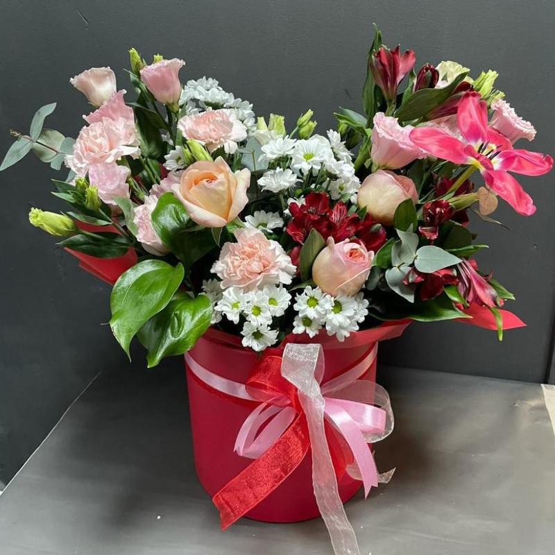 Box of prefabricated flowers, standart