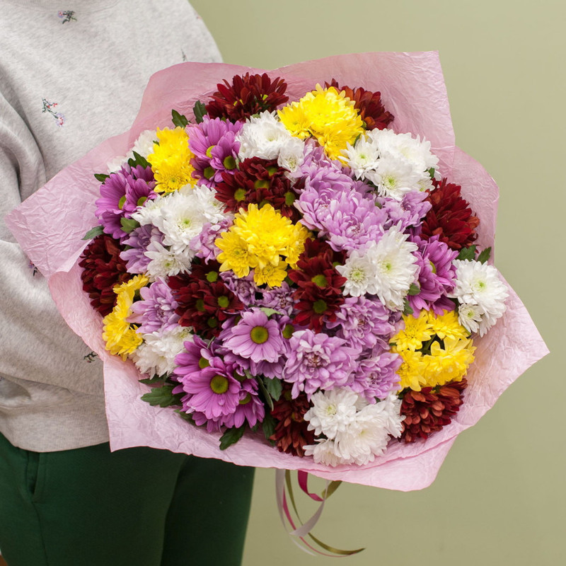 Bouquet of chrysanthemums "Bright chrysanthemums", standart