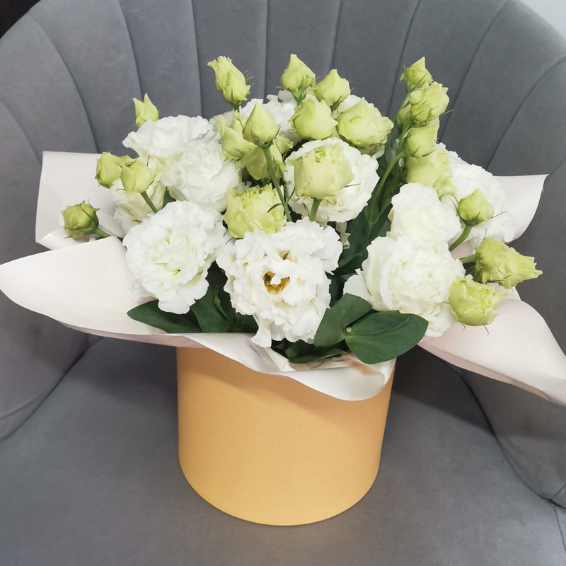 chic eustoma in a box, standart