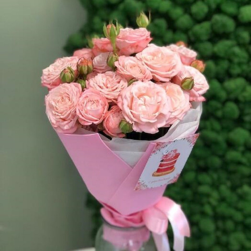 Monobouquet with peony roses “Awe”, standart
