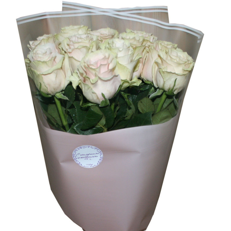 bouquet of 11 Mondial roses., standart