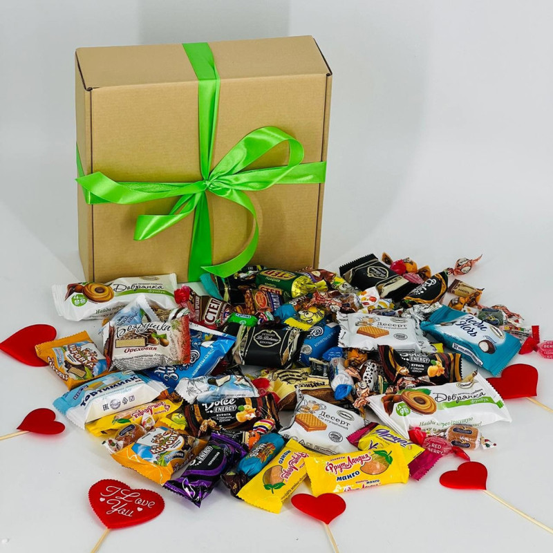 Gift sweet set of candies, standart