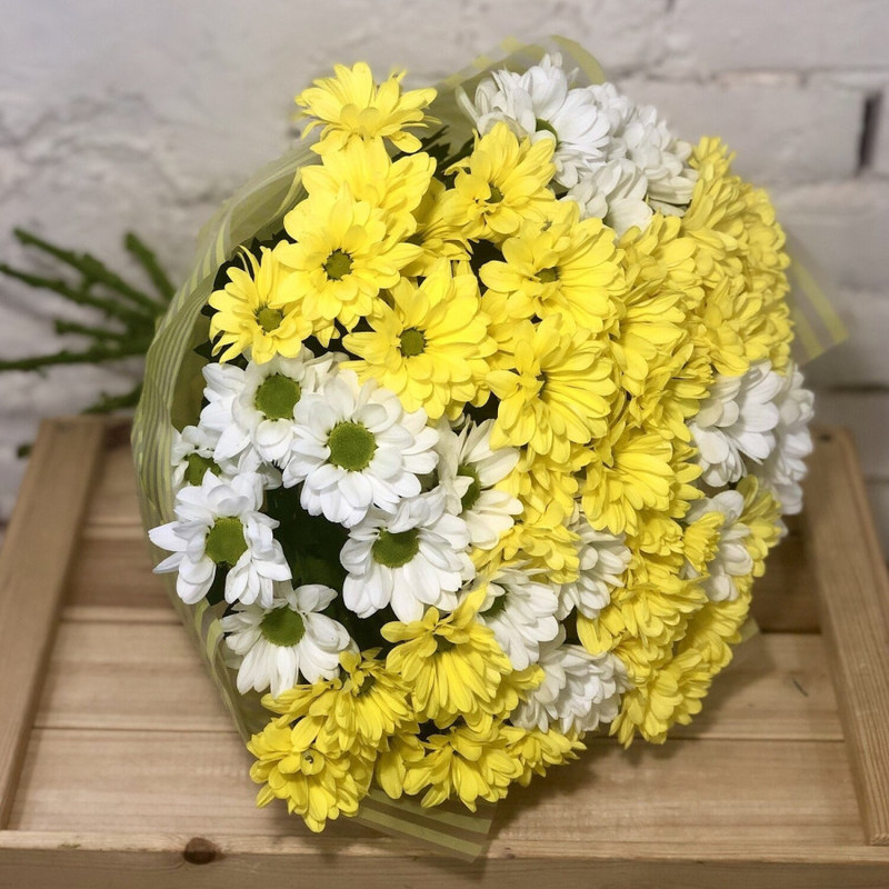 Bouquet of 9 chrysanthemums 0064123, standart