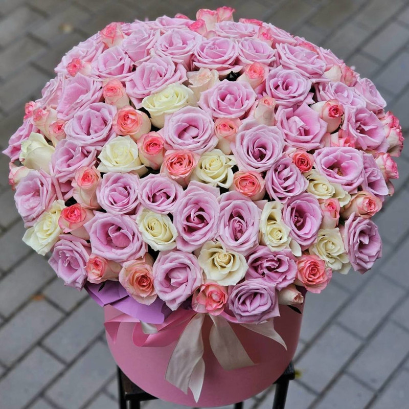 101 roses in a box, standart