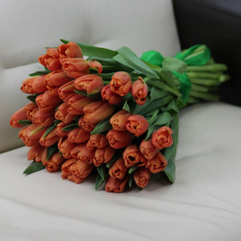 Букет «51 оранжевый тюльпан»