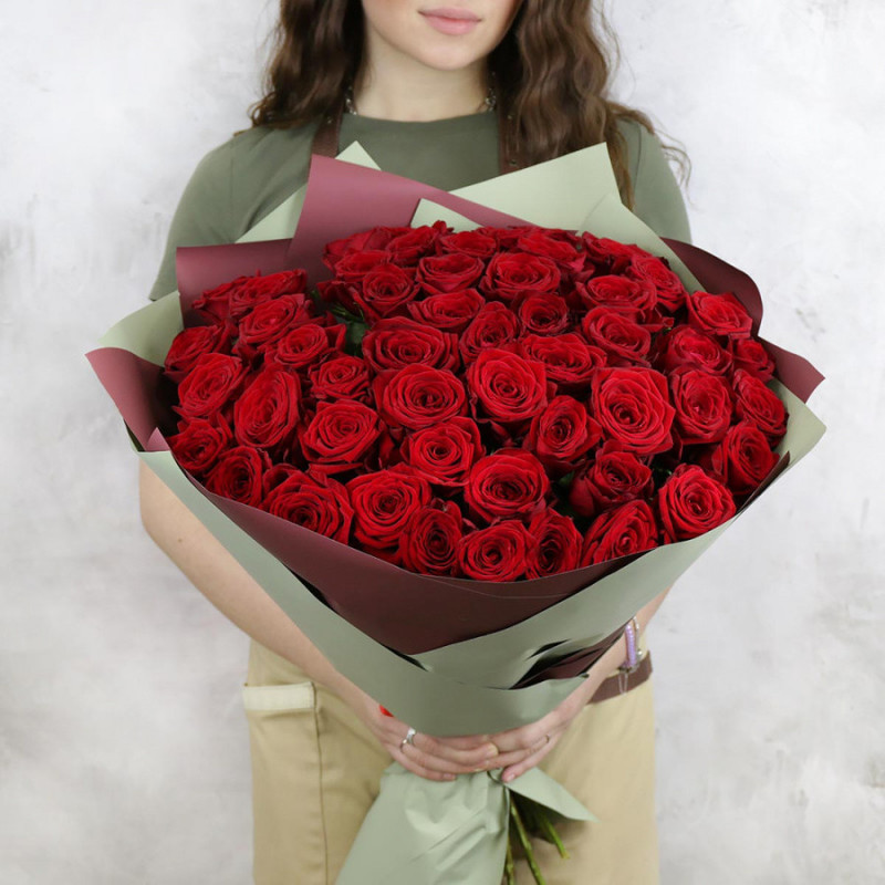 51 red roses per pack, standart