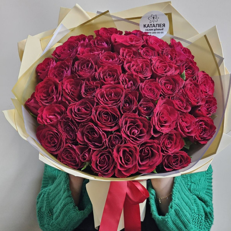 bouquet of 51 red roses, standart