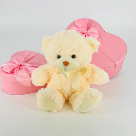 Handmade soft toy little teddy bear