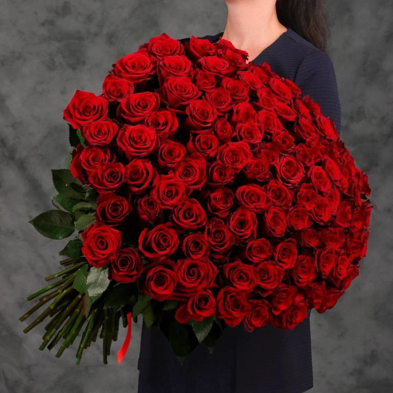 Bouquet of 101 red roses, standart