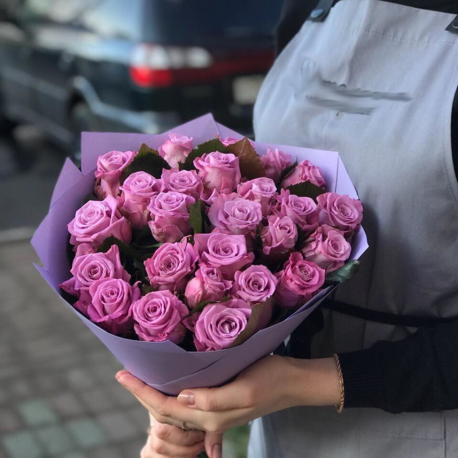 25 Rose Bouquet Wrap – LuxFlor Flowers