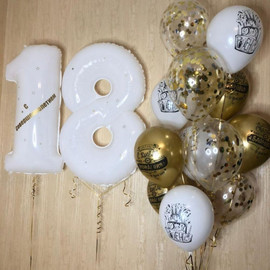 Balloons with numbers