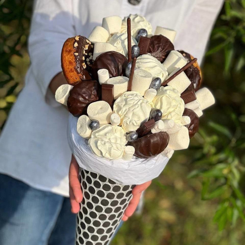 Bouquet of marshmallows in a cone, standart