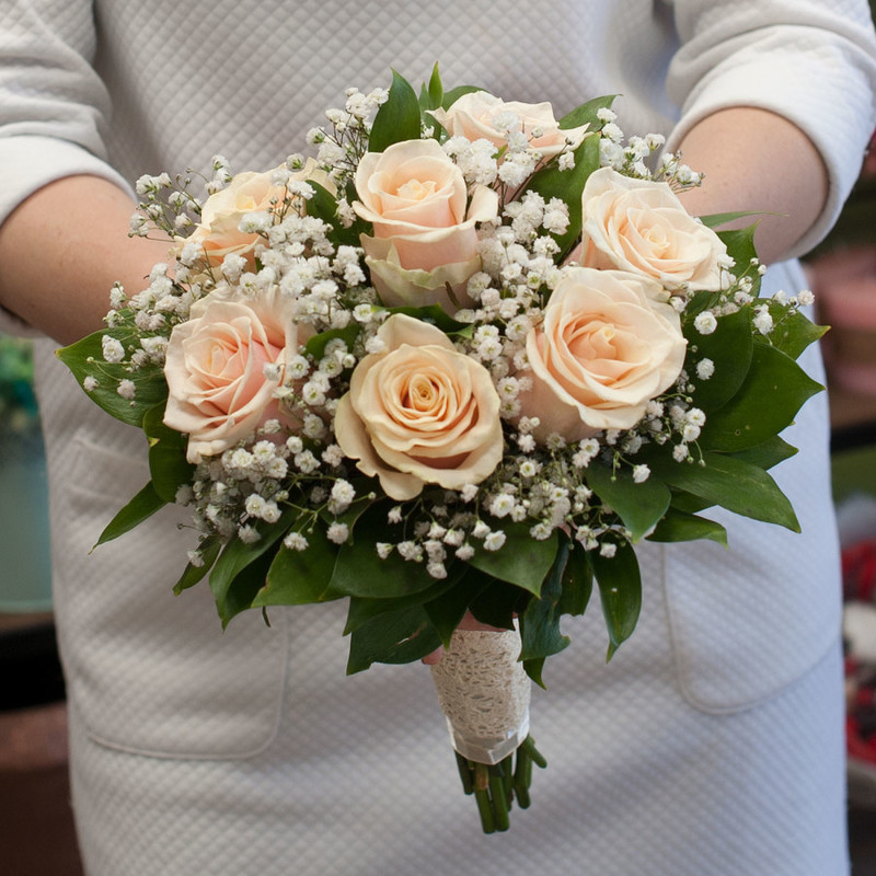 Bridal bouquet "Classic" (with boutonniere), standart