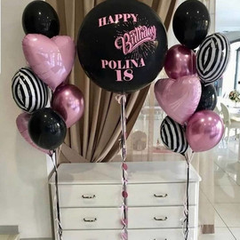 Birthday balloon arrangement