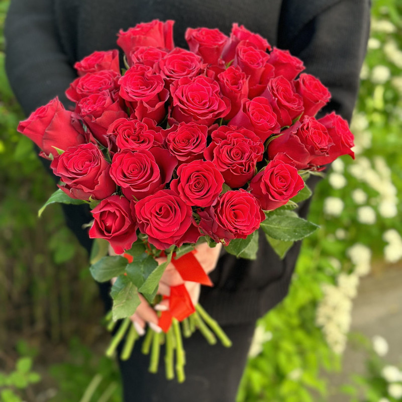 Bouquet of red roses 40 cm, standart
