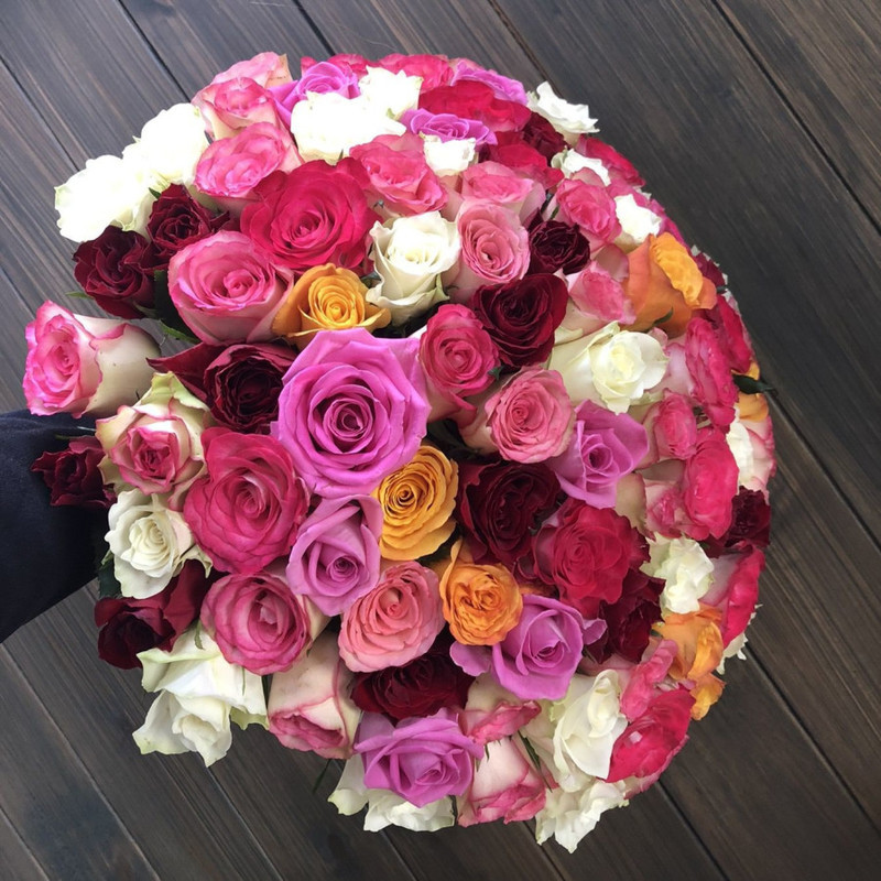 Bouquet of 101 roses, standart
