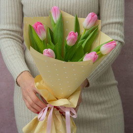 розовые тюльпаны (7)