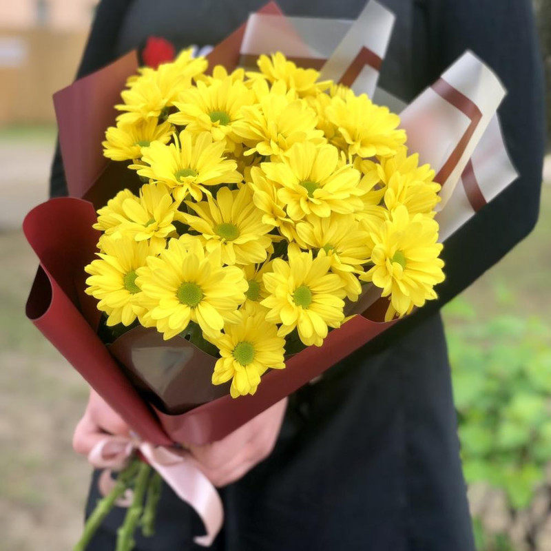 Bouquet of 7 chrysanthemums, standart
