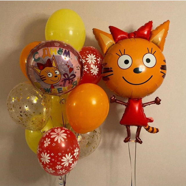 Воздушные шары Три кота Карамелька, стандартный
