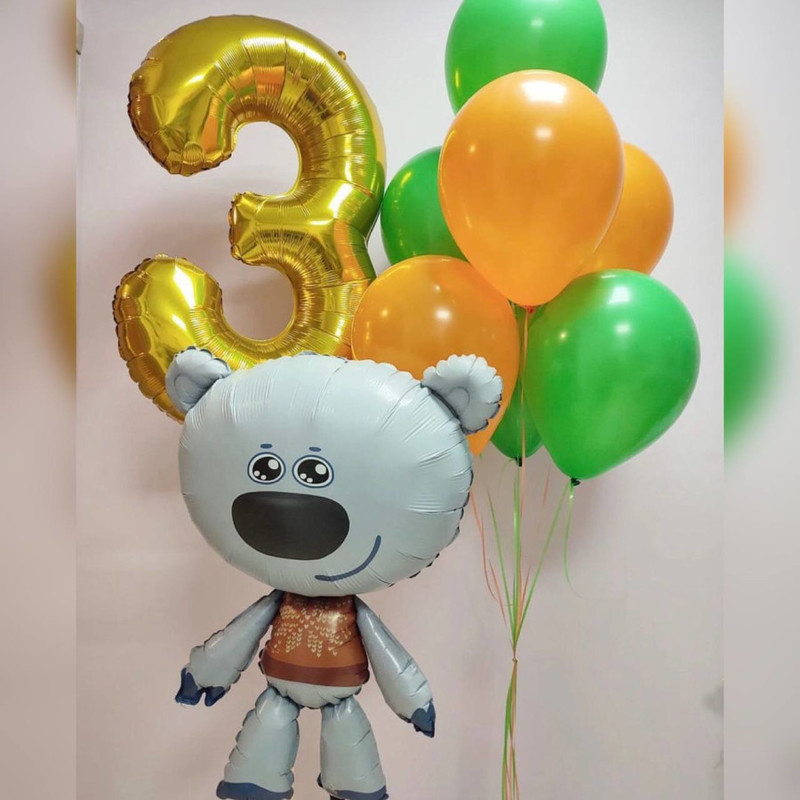 Balloons for a children's party with the figure of a Cloud from Mimimishki, standart