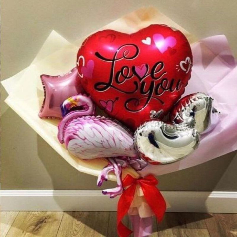 Bouquet of balloons for your girlfriend, standart