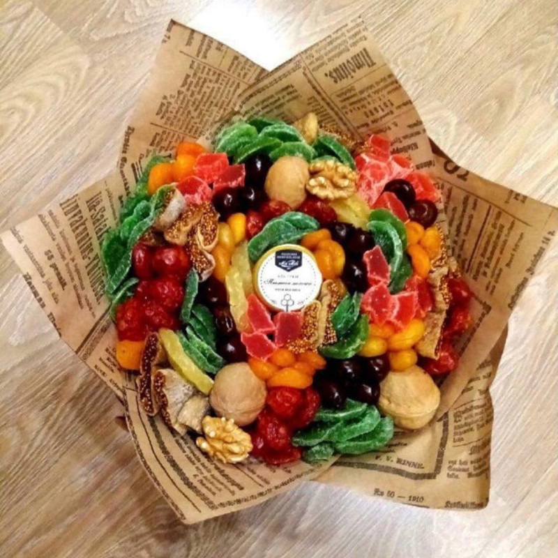 Dried fruits bouquet with honey, standart