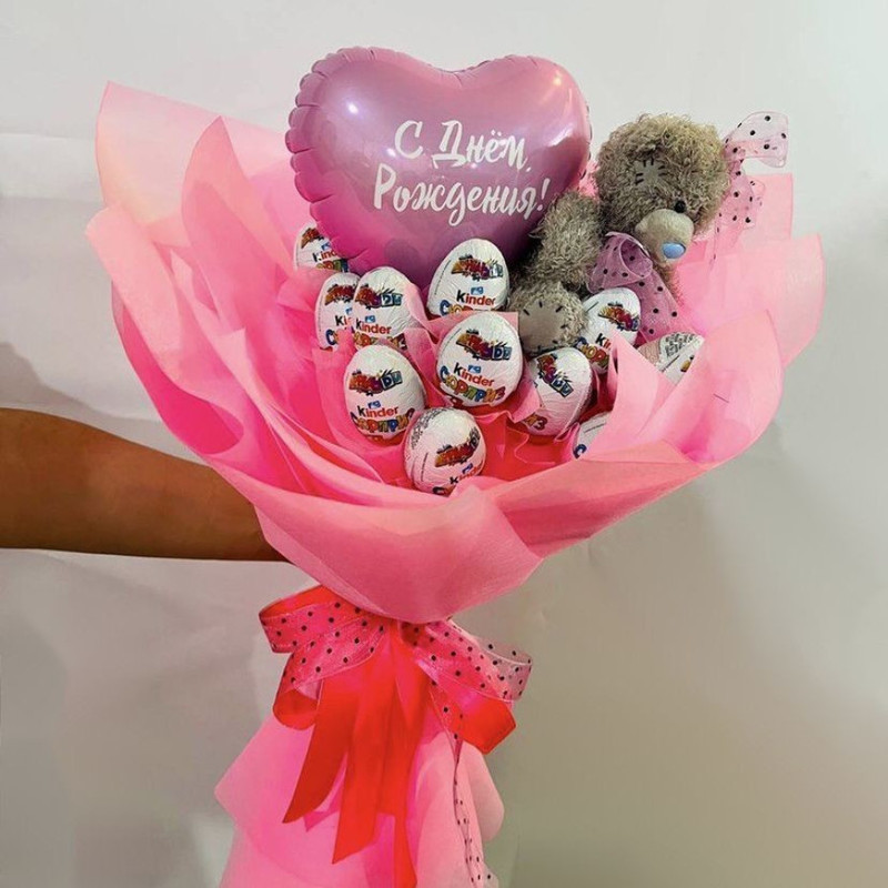 Bouquet of kinders with a toy, standart