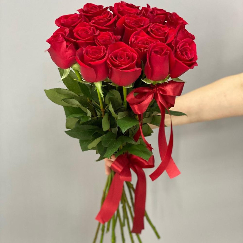 19 red roses, standart