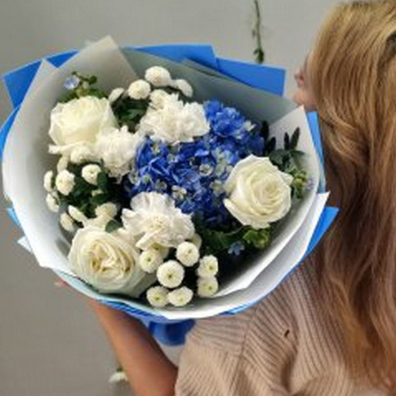 Bouquet with beautiful hydrangea, standart