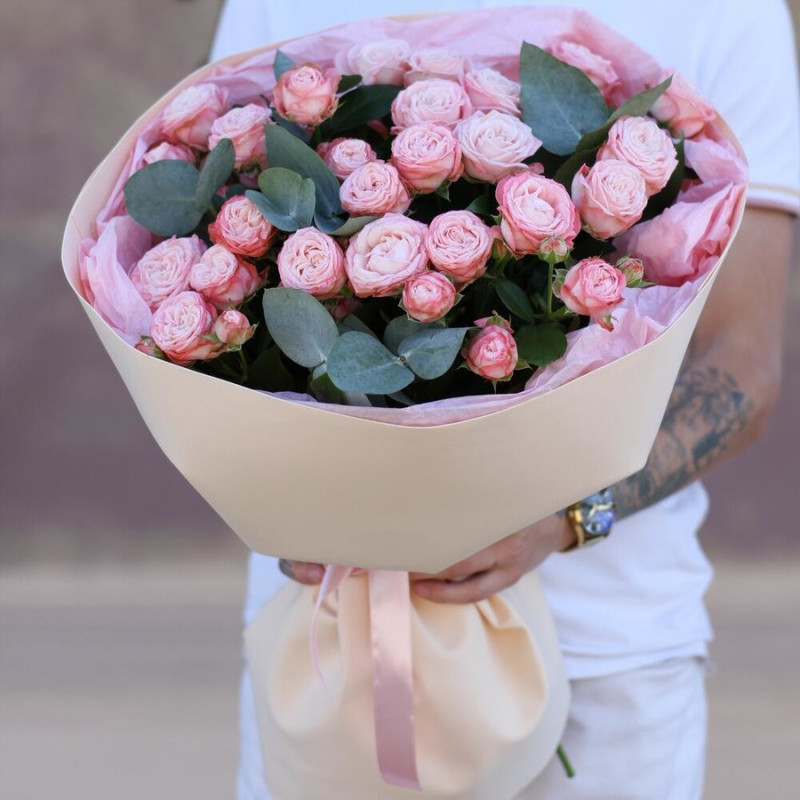 Bouquet of peony roses "Madame Bombastic" r. L, standart