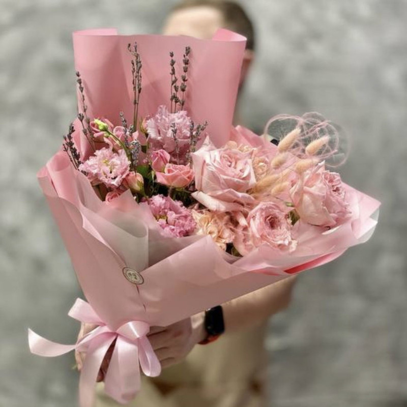 Bouquet with fragrant roses "Tender feelings", standart